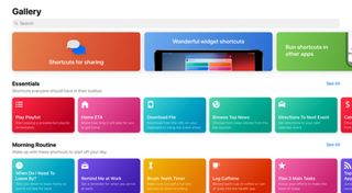 iPadOS Shortcuts app