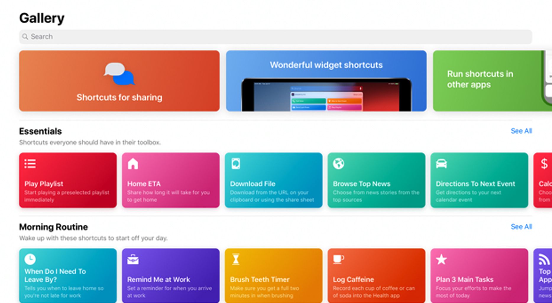 iPadOS Shortcuts app