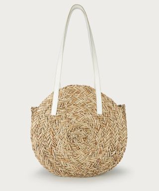 Moon Straw Basket Bag, £32.50, The White Company