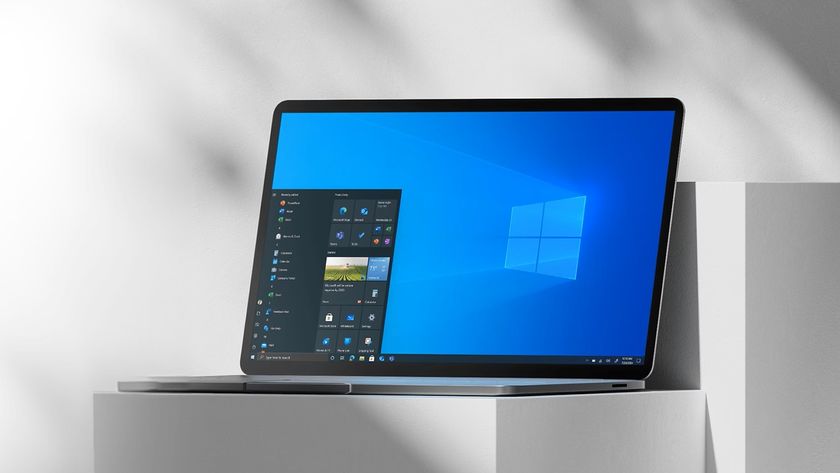 Promotional photo of a laptop running Windows 11 Pro