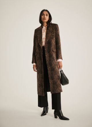 Leopard Print Long Coat