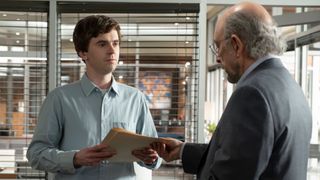 Freddie Highmore and Richard Schiff in The Good Doctor