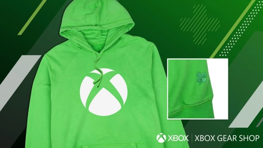 Xbox Icon Collection Velocity Green Hoodie