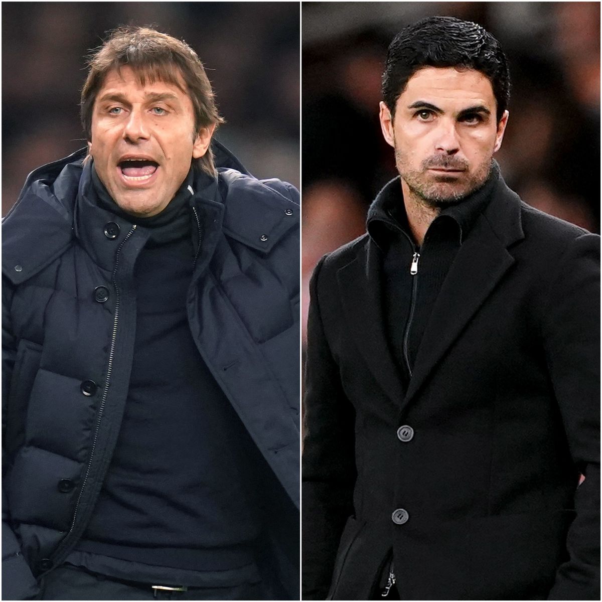 Antonio Conte and Mikel Arteta