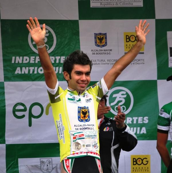 Romero on the podium.