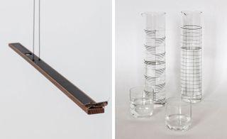 Balance Light and decorative stripes glassware