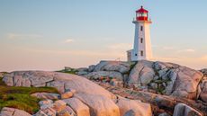 Peggy’s Cove lighthouse in Nova Scotia, Canada