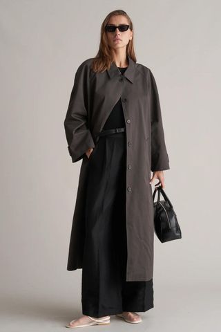 Marcela London Delphine Trench Coat Charcoal