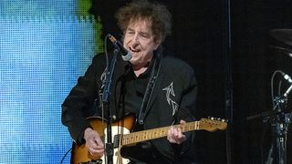 NOBLESVILLE, INDIANA - SEPTEMBER 23: Speacial guest Bob Dylan performs in concert during Farm Aid at Ruoff Home Mortgage Music Center on September 23, 2023 in Noblesville, Indiana. (Photo by Gary Miller/Getty Images)