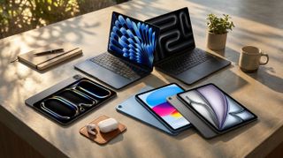 A selection of Apple products. 