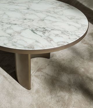 Blevio table with marble top, from Molteni&C