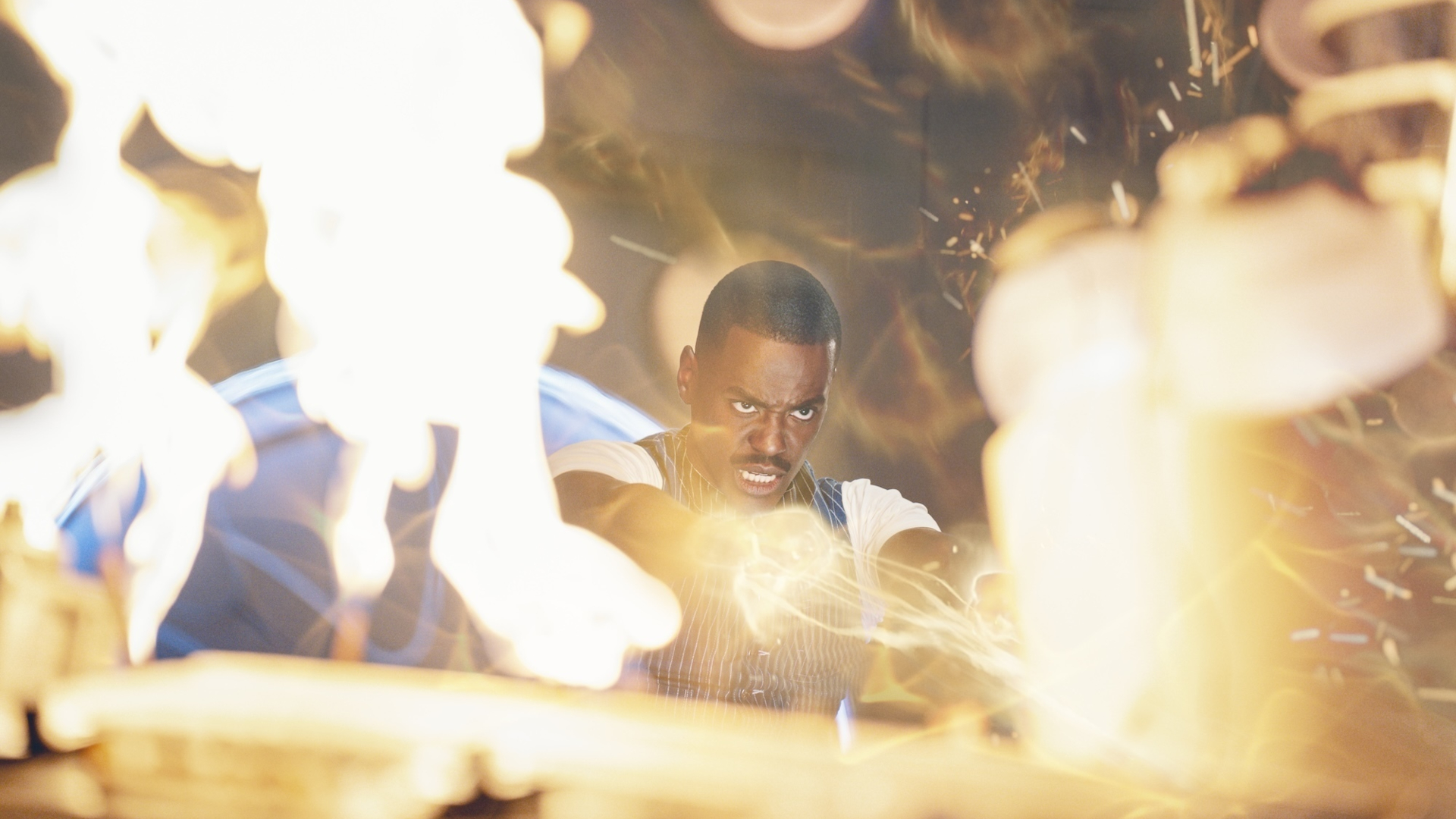 Screenshot from Doctor Who S2 "The Reality War"