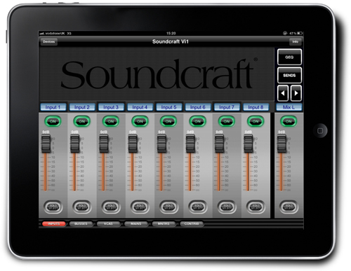 HARMAN’s Soundcraft® Announces ViSi iPad Remote Control