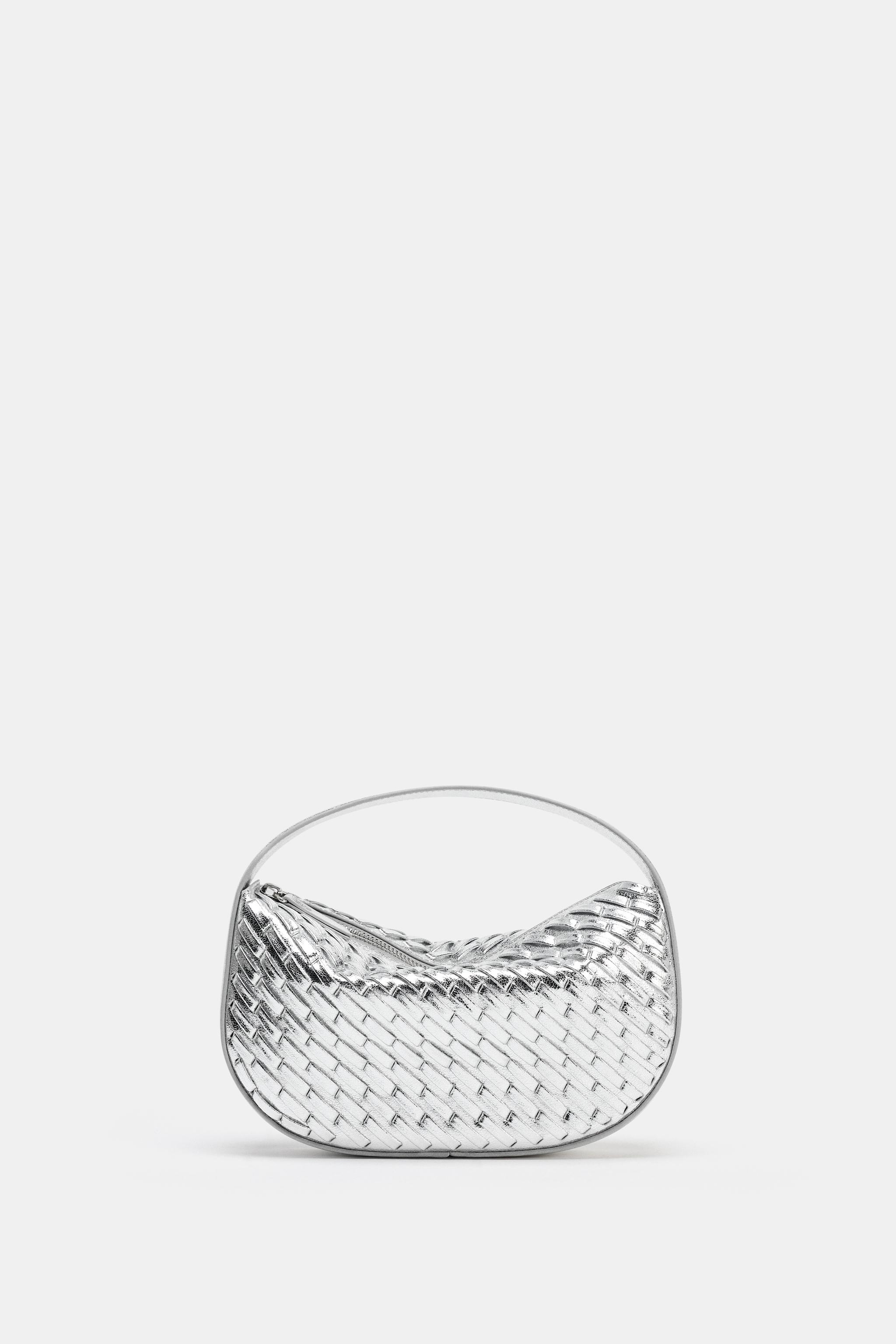 Braided-Effect Handbag