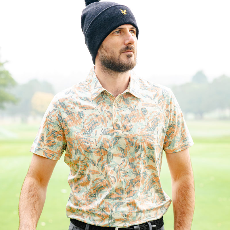 Lyle & Scott Golf Digital Floral Polo