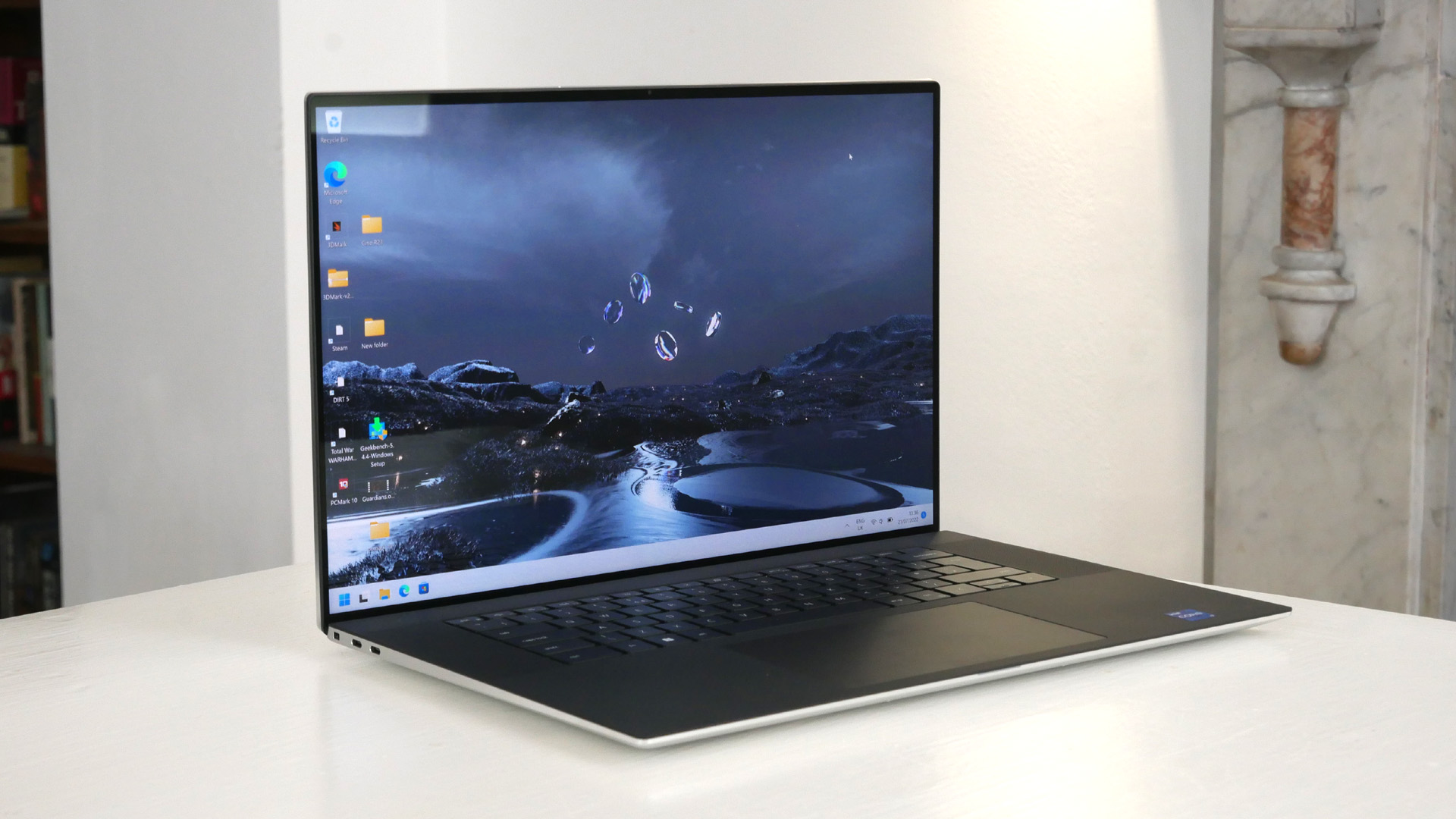 A Dell XPS 17 (2022) on a table