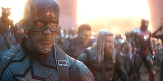 Captain America Avengers assemble Avengers Endgame battle scene Marvel Studios