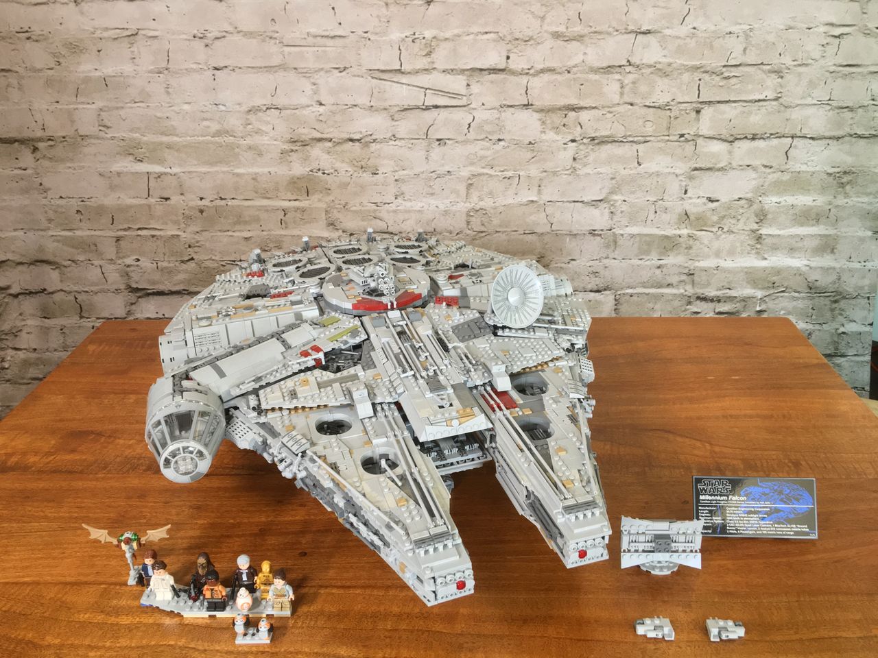After a week of building, with help from the whole Purch office in New York, we finally completed Lego's impressive rendition of the Millennium Falcon.