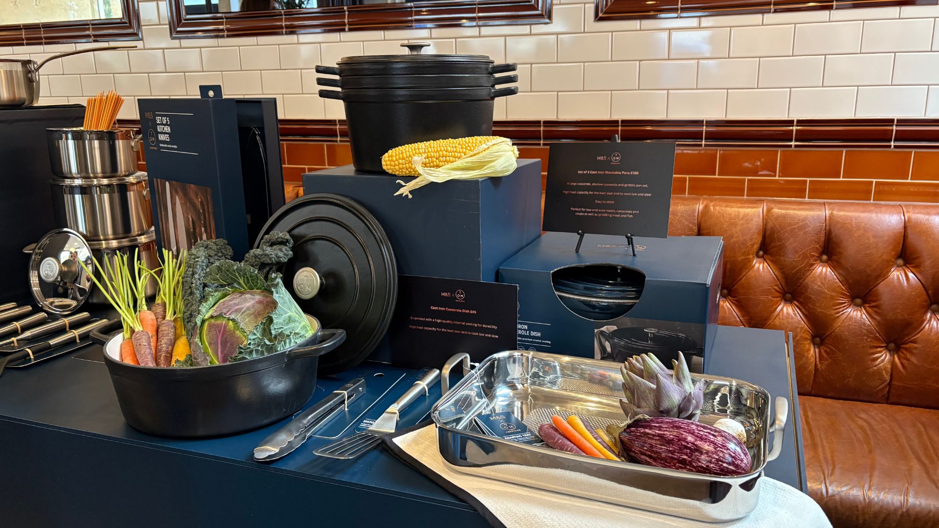 M&amp;amp;S X Tom Kerridge Collection on a table