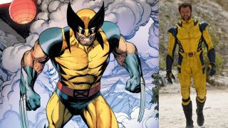 Wolverine suit comics, Hugh Jackman yellow suit in Deadpool 3