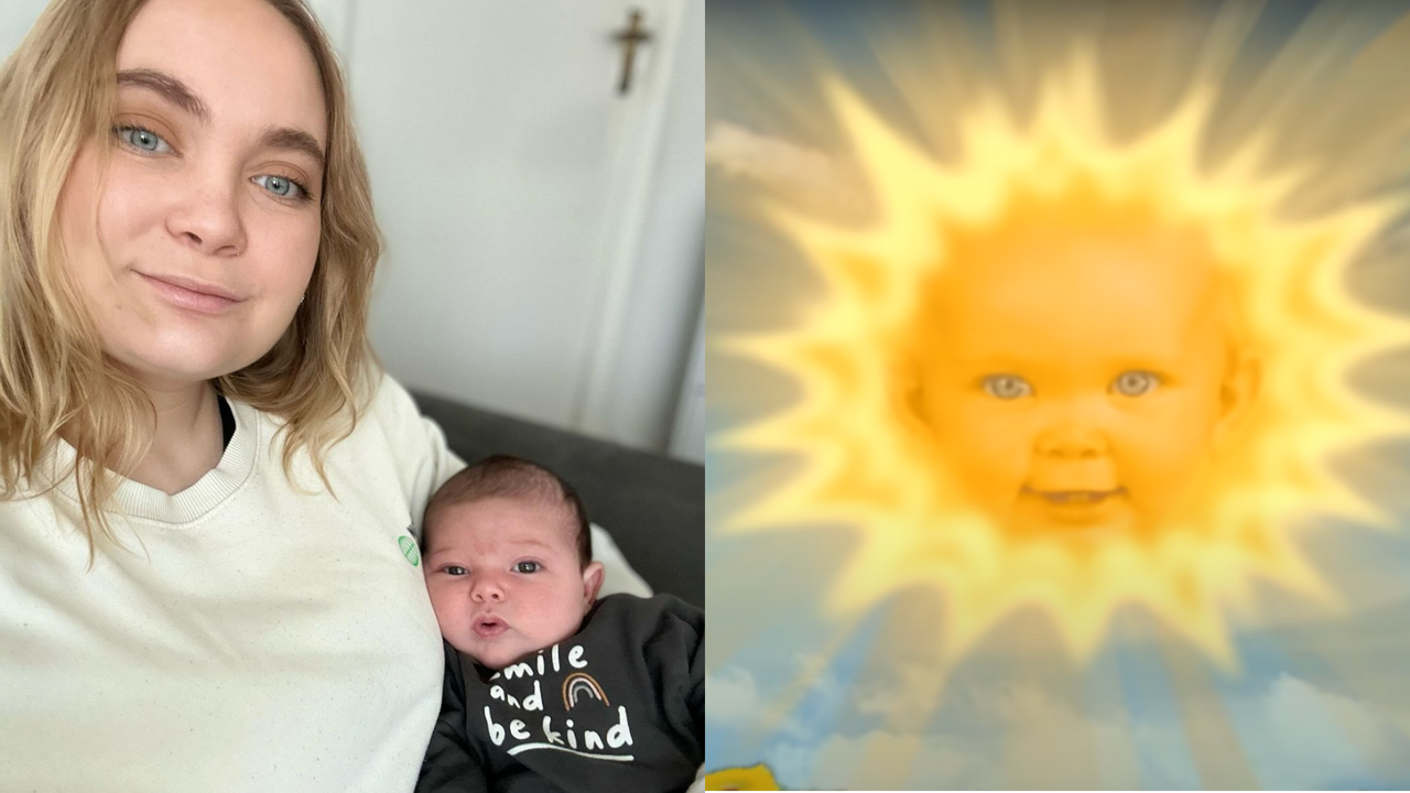 &#039;Teletubbies&#039; Sun Baby Jess Smith and her daughter