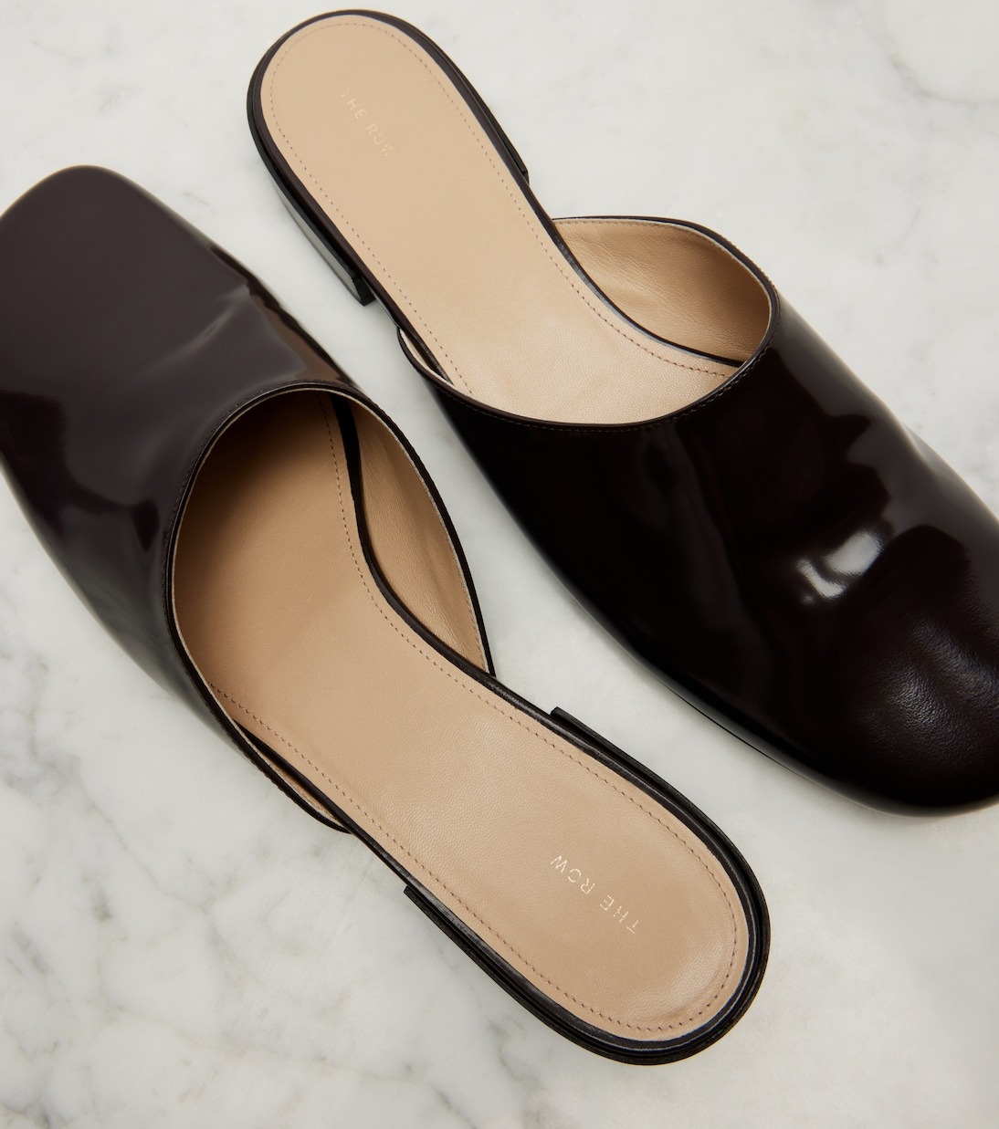 The Row, Penelope Leather Mules