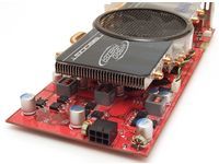 The power is supplied via a 6-pin PCIe plug