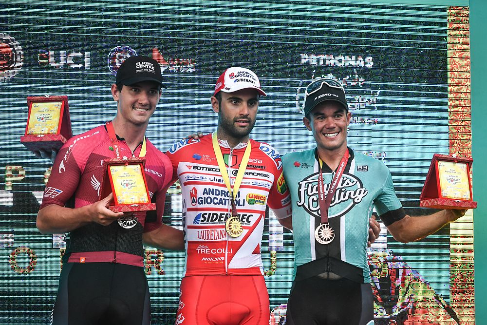 Matteo Pelucchi (Androni Giocattoli-Sidermec) wins stage 5 of the Tour de Langkawi