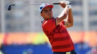 Rickie Fowler competing at the 2016 Olypics in Rio de Janeiro