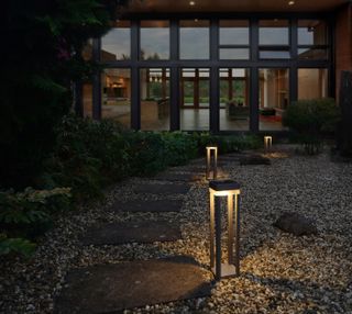 low maintenance garden ideas: dusk lights solar lanterns