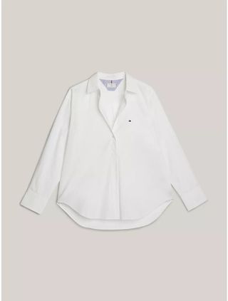 tommy adaptive, Oversized Cotton Popover Shirt