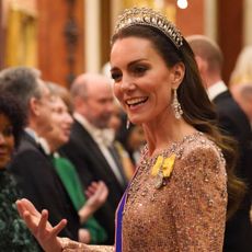 The Princess of Wales attends a reception at Buckingham Palace