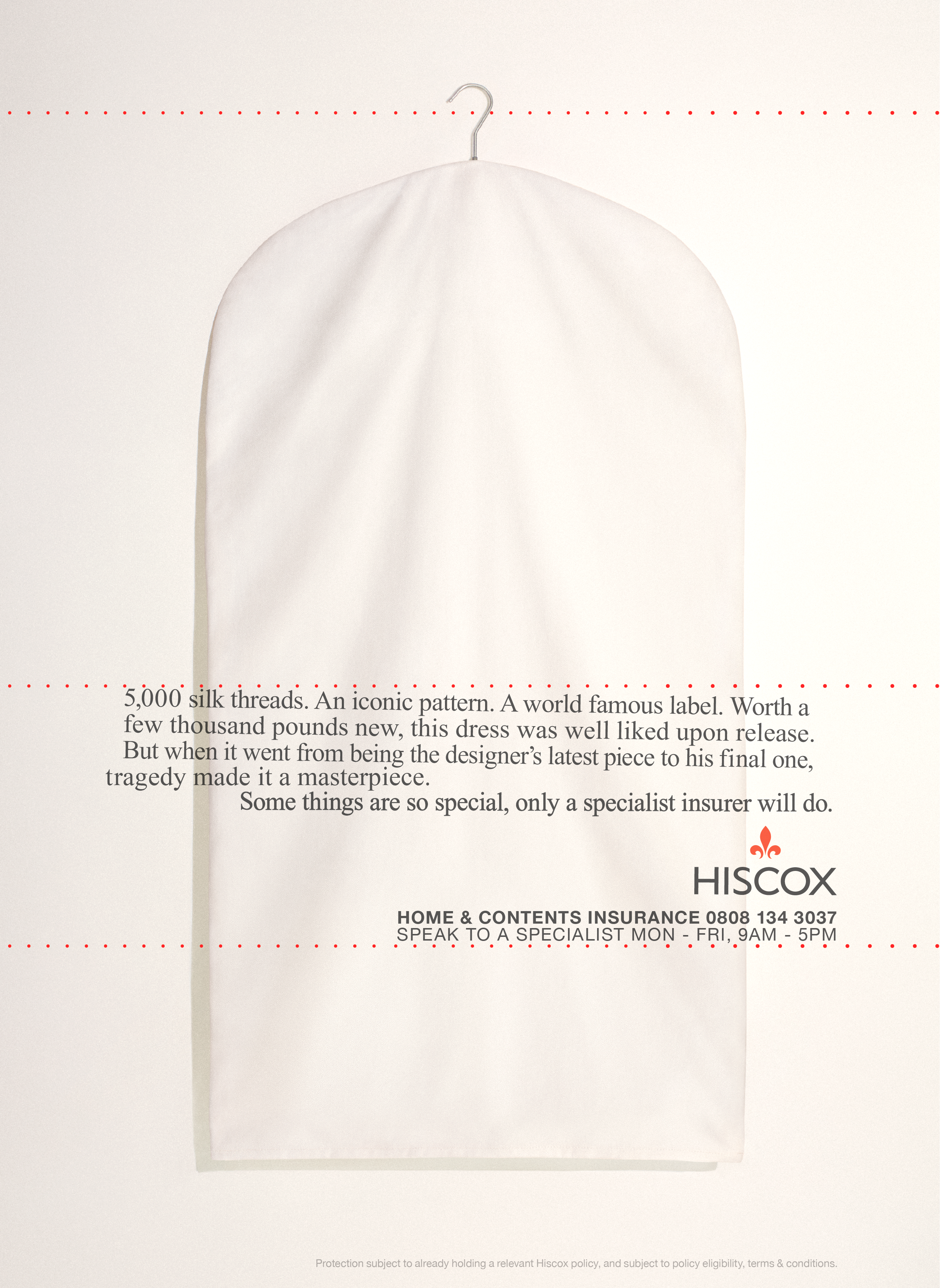 Hiscox long form adverts talking about the value of insurance for collectors' items