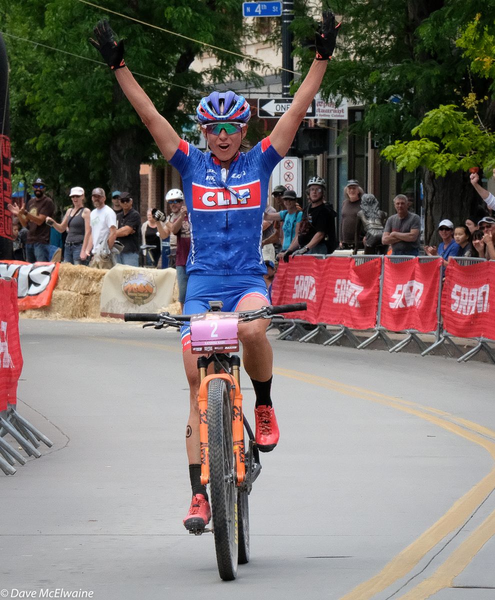 Katerina Nash (Clif Bar) wins the Grand Junction race by a large margin