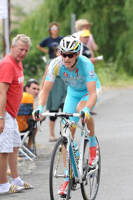 Jakob Fuglsang (Astana) was 8th in the time trial