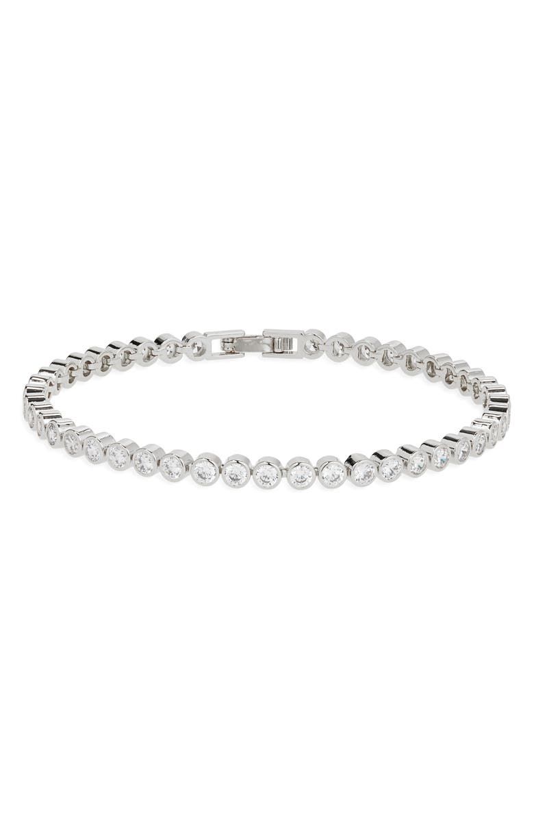 Cubic Zirconia Bezel Tennis Bracelet