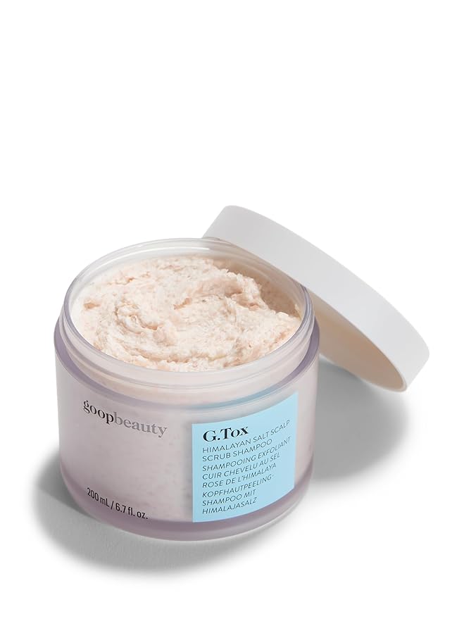 goop, Goop Beauty Scalp Scrub Shampoo | Exfoliator to Dexofiy &amp;amp; Purify | Himalayan Salt &amp;amp; Rosehip Oil | Cleanses Hair of Product Buildup | 6.7 Fl Oz