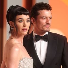 Katy Perry and Orlando Bloom attend the 2025 Vanity Fair Oscars party