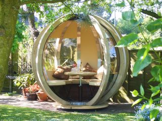 garden privacy ideas: rotating orb from Cuckooland