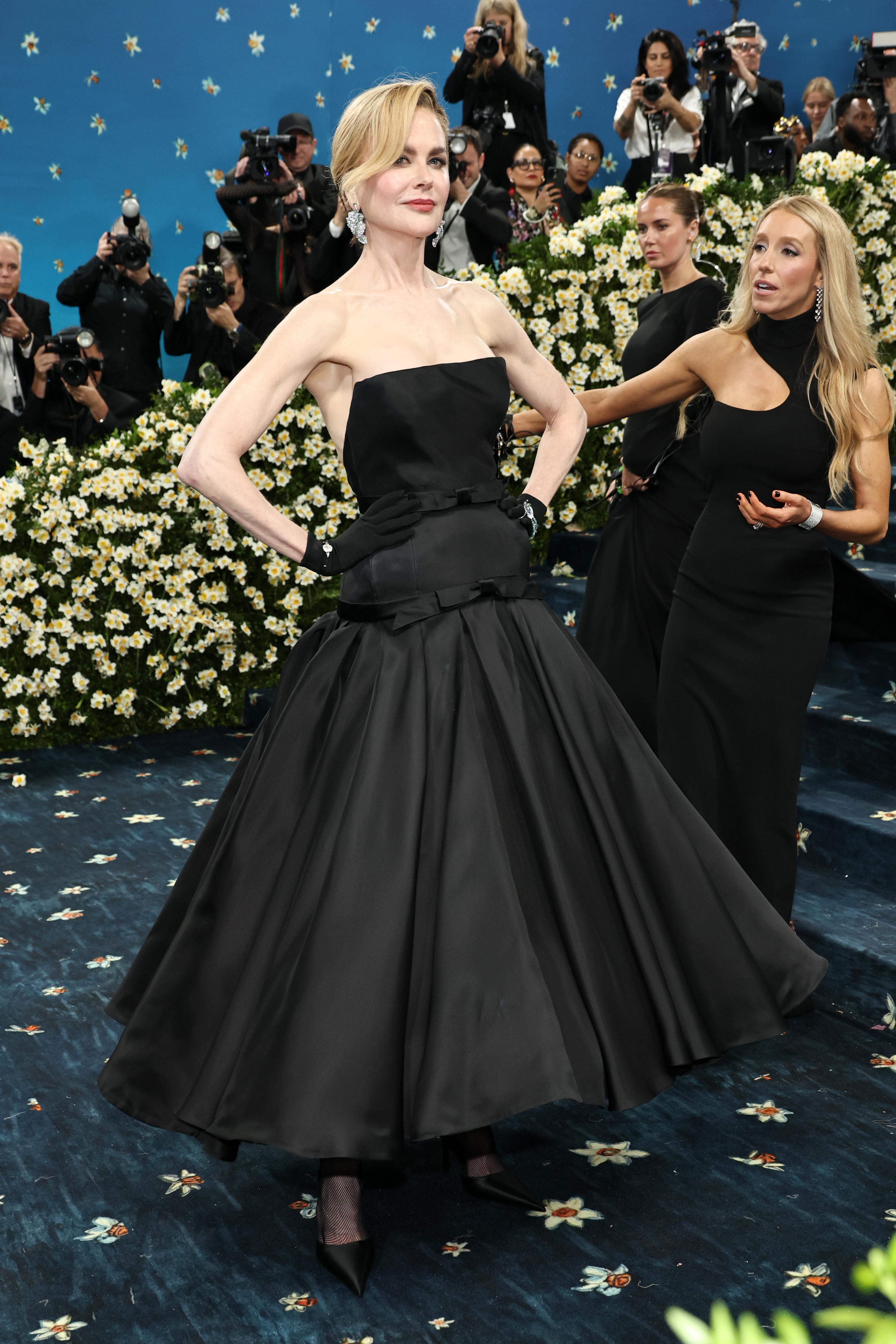 Nicole Kidman attends the 2025 Met Gala Celebrating "Superfine: Tailoring Black Style" at Metropolitan Museum of Art on May 05, 2025 in New York City.