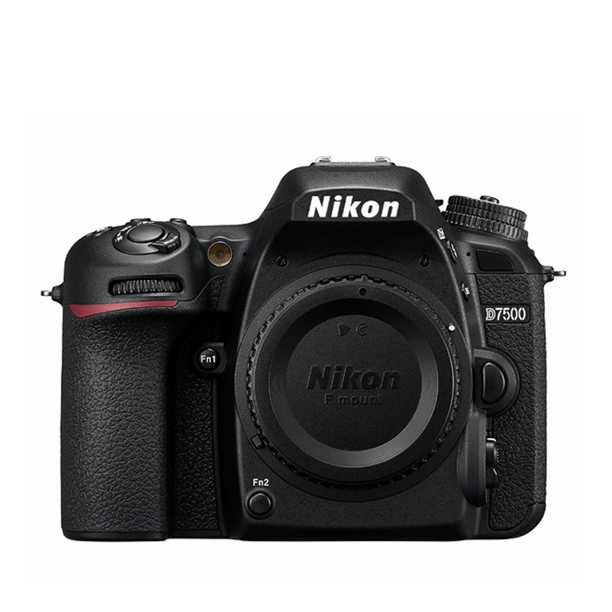 Nikon D7500 valkoisella taustalla