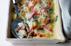 Weight Watchers cheese and bacon gnocchi bake