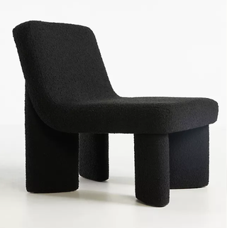 Black accent chair