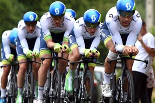 Orica-Green Edge on stage nine of the 2015 Tour de France. Photo by Graham Watson