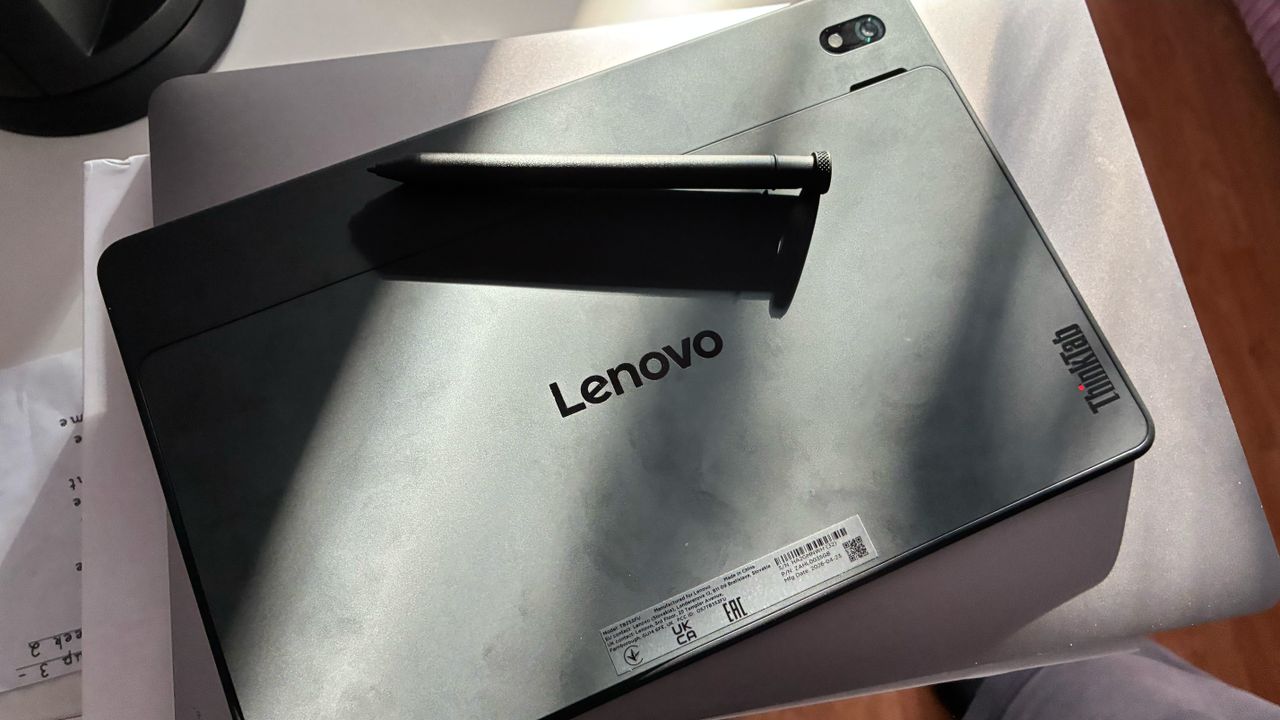 The Lenovo Think Tab X11 on a desk