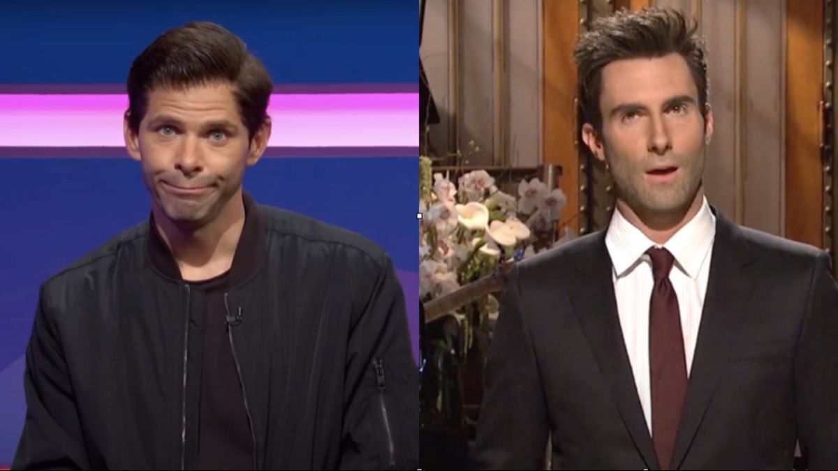 Of Course, Adam Levine's Cheating Text Scandal Got Brought Up In Miles Teller's SNL Ep This Weekend