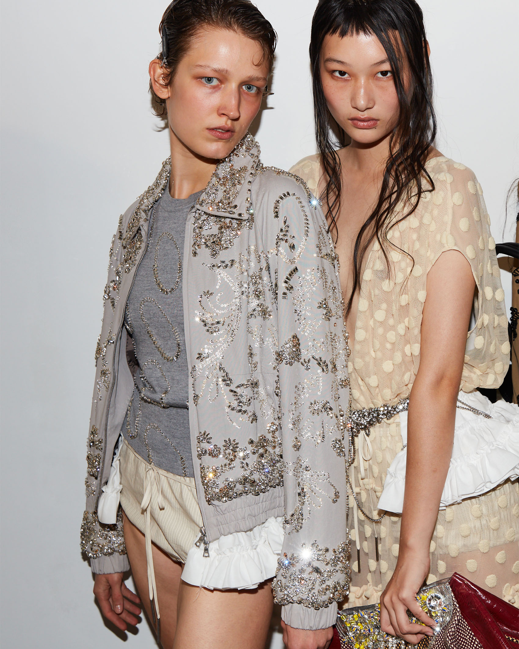 two Dries Van Noten models