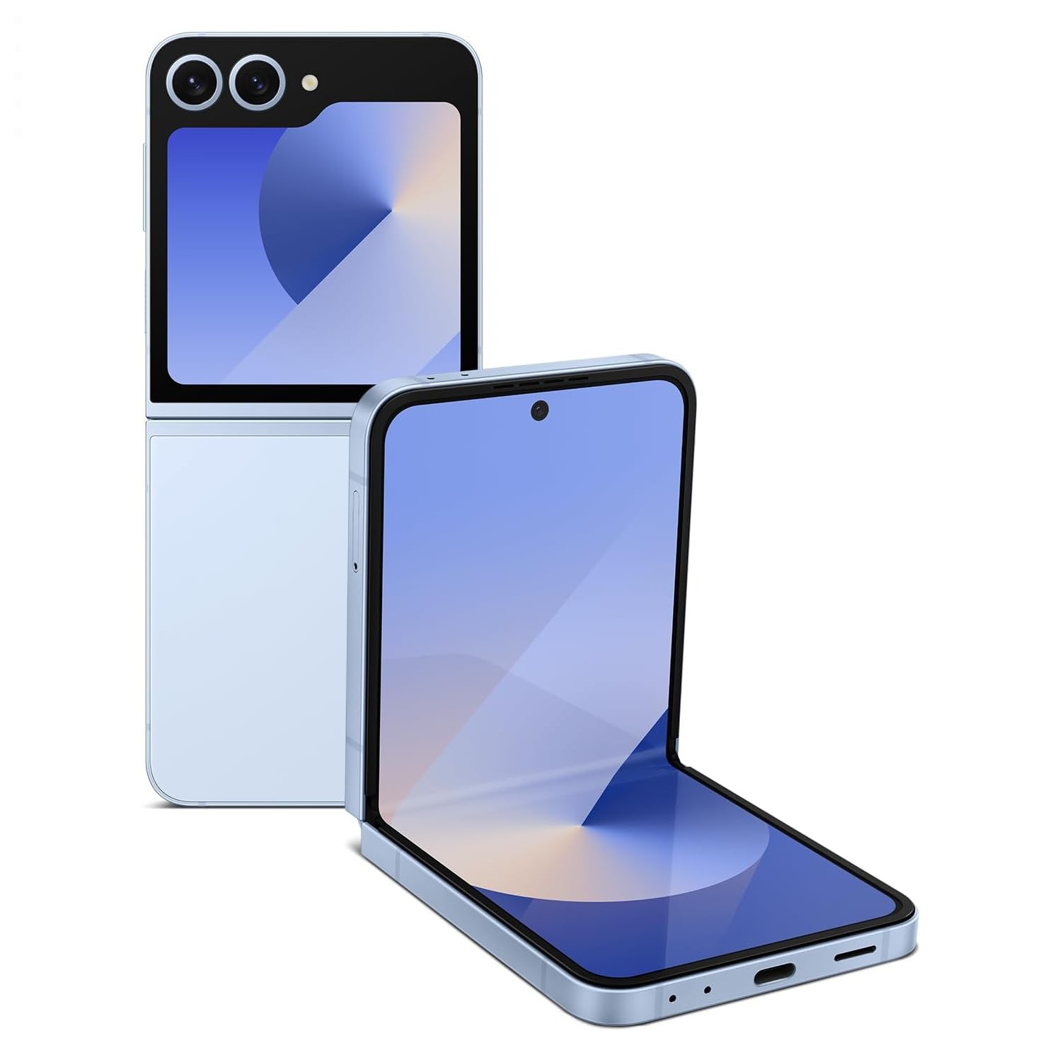 Representación del Samsung Galaxy Z Flip 6 azul