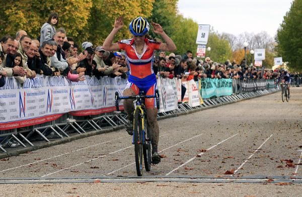 Daphny van den Brand (Netherlands) won the elite women's race at the European 'cross championshps.