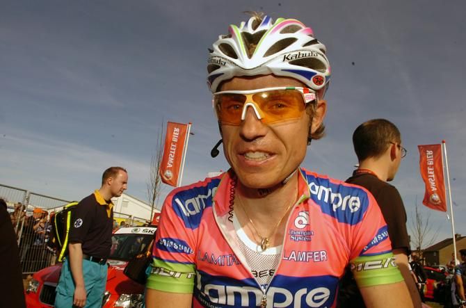 Damiano Cunego (Lampre-Merida) after the finish